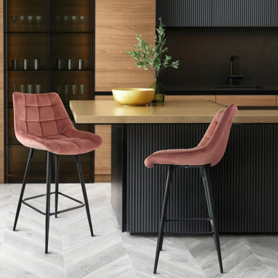 Chaise de bar 2 pièces Everly Quinn