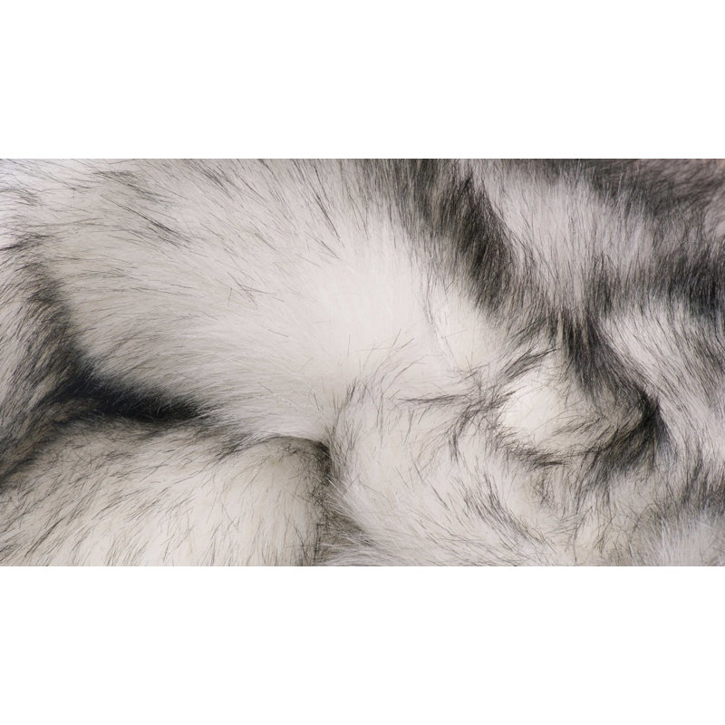 Tapis gris en similifourrure France, Rectangle 5 pi x 8 pi