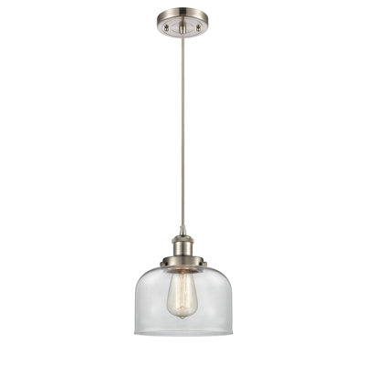 Ballston Urban Bell - 1 Light 8" Cord Hung Mini Pendant
