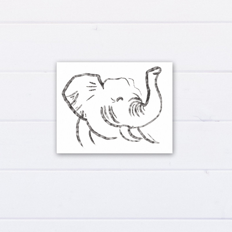 « happy éléphant », art sur toile