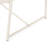 20.03" X 18.32" Iron Side Table, 13.14" H, White Mesh Top, Modern Outdoor Style Table With White, 18.32