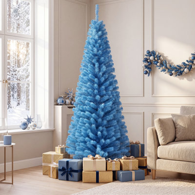 Arbre de Noël artificiel bleu 6 pi