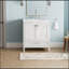 Meuble-lavabo autoportant de 30 po avec lavabo rectangulaire et porte à fermeture en douceur-1916613326