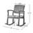 Wood Patio Outdoor Rocking Chair with Cushions Rocking Chair Rocker Reading Chair