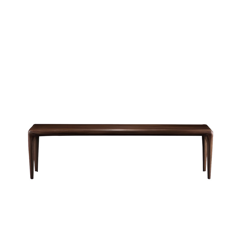 Banc en bois massif Itsumi, H 17,71 po x l 70,86 po x P 15,74 po