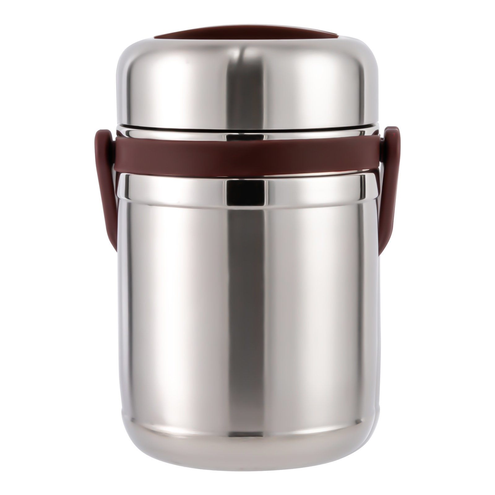 Thermos Vacuum Insulated Stainless Steel Food Jar w/Microwavable Container, 12 oz, Silver