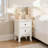 13.58" W Small 2-Drawer Nightstand