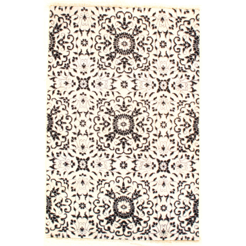 Silk Floral Area Rug