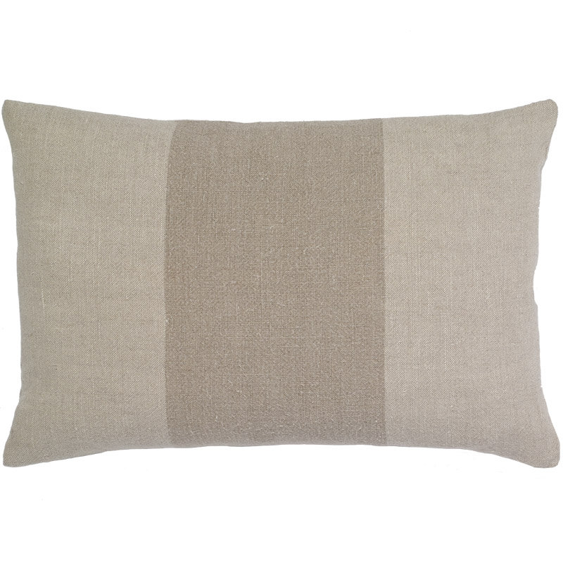 Linen Lumbar Rectangular Pillow Cover & Insert