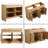 Ickby 48'' Freestanding Double Bathroom Vanity Base Only