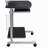 Compact Computer Cart With Storage, Espresso