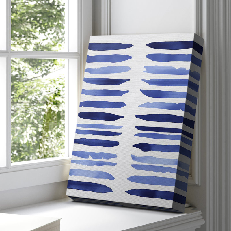 Toile tendue avec châssis abstrait CDIV Gallery - prêt à être accroché, H 18 po x l 12 po