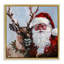 Cadre flottant Rosy Cheeked Santa & Reindeer, design par Sara Culpepper-420640465-420640470