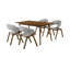 Menominee 4 - Person Solid Wood Solid Wood Top Four Leg Dining Set-2023753488-2023753489