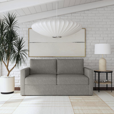 Flex Square Arm Modular Loveseat with Reversible Cushions