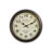 Clocks, 16" Round, Wall Clock, Antique Brown, Transitional