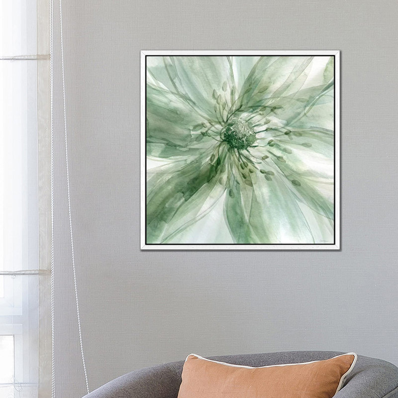 Macro Sage Flower I by Carol Robinson - Wrapped Canvas Painting, 45.72 cm H x 45.72 cm W, White Framed Canvas