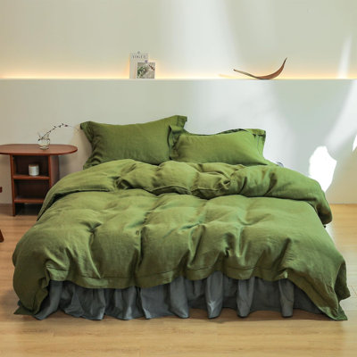 Ensemble de housse de couette 100% lin