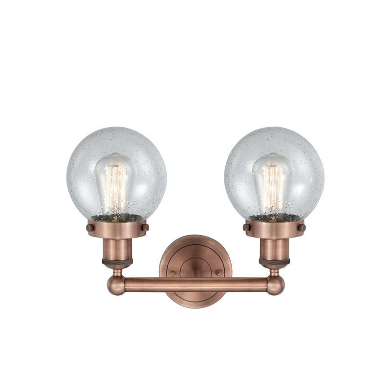 Alphonsa 2 - Light Dimmable Vanity Light, Mercury, Antique Copper