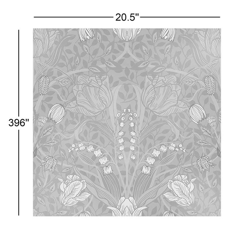 Rouleau de fleurs Orelia, Sauge, L 33 po x l 20,5 po