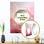 Trimeka rose horizon - miroir décoratif de paysages, miroir mural moderne, impression d'art en métal-1534426874