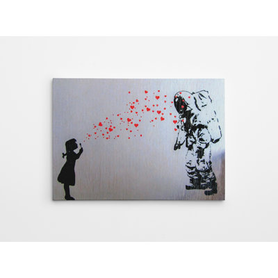 Stunning Banksy Decorative Canvas Painting, 27.6 x 39.4 inches | 100% Canvas, Wooden Frame | Vibrant Digital Print, Perfect for Home or Office Decor