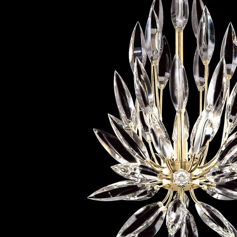 Lustre sphérique spoutnik 3 lumières Lily Buds, Or