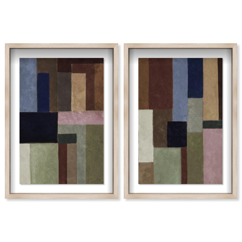 The Perfect Fit Set Set by Oliver Gal, 16.5" H x 11.5" W, Natural Oak Shadowbox