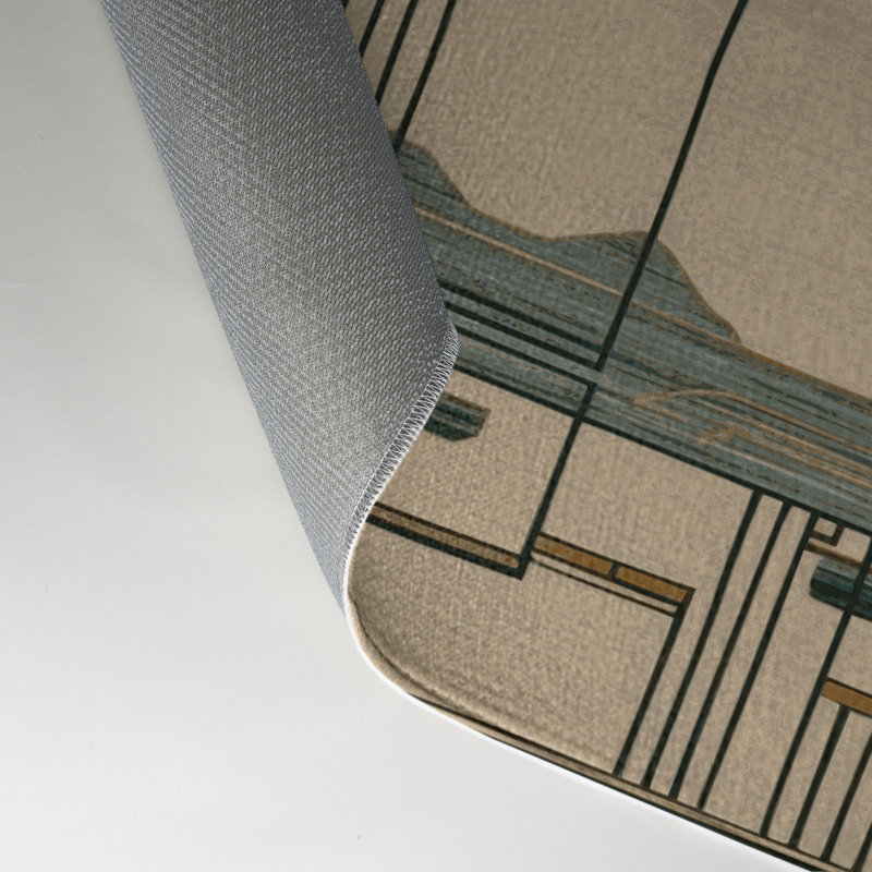 Tapis intérieur et extérieur ArtDeco, Rectangle 9 pi x 12 pi