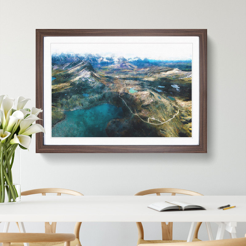 Pastoruri Glacier in Peru Vol.1 - Framed Print, 27cm H x 36cm W x 2cm D, Walnut Framed