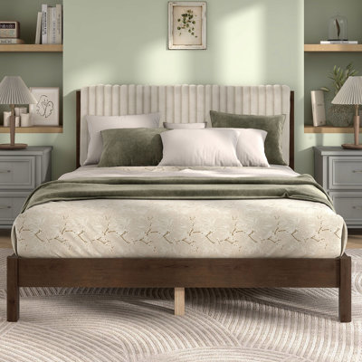 Casondra Upholstered Platform Bed by Wade Logan