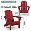 Chaise Adirondack pliable en PEHD Clitheroe-853823998