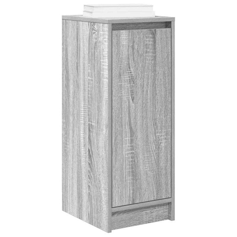 3 Pair Shoe Storage Cabinet, Grey Sonoma