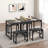  25.6" 3-Piece Dining Table Set with 2 Benches and Steel Frame, Space-Saving Design, Seats 2-620850153
