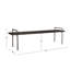 Banc en bois massif Karson