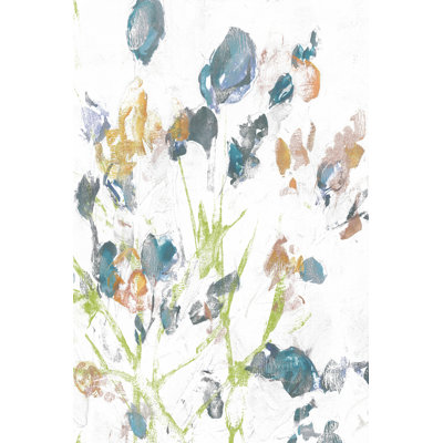 Subtle Flowers II - Wrapped Canvas Painting