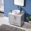 Meuble-lavabo simple autoportant moderne 30 po avec vasque ronde en céramique Mathurn-1614525812
