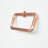 Handmade "Artisan Glow" 100% Solid Copper Square Wall-Mount Hand Towel Ring