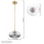 Luminaire suspendu or 1 lumière Ehrfried