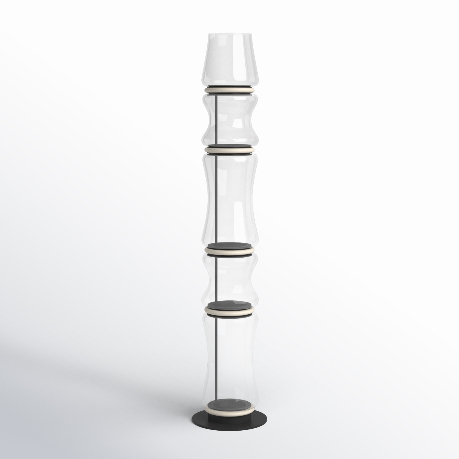 Poinsettia 62'' Dimmable LED Floor Lamp