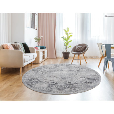 United Weavers Fanna Clark Grey Round Rug 7'10" RD