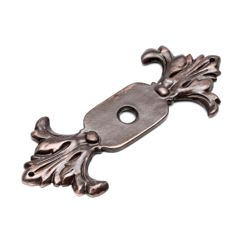 Grand écusson Acanthus de style Renaissance en calice, Bronze frotté à l'huile