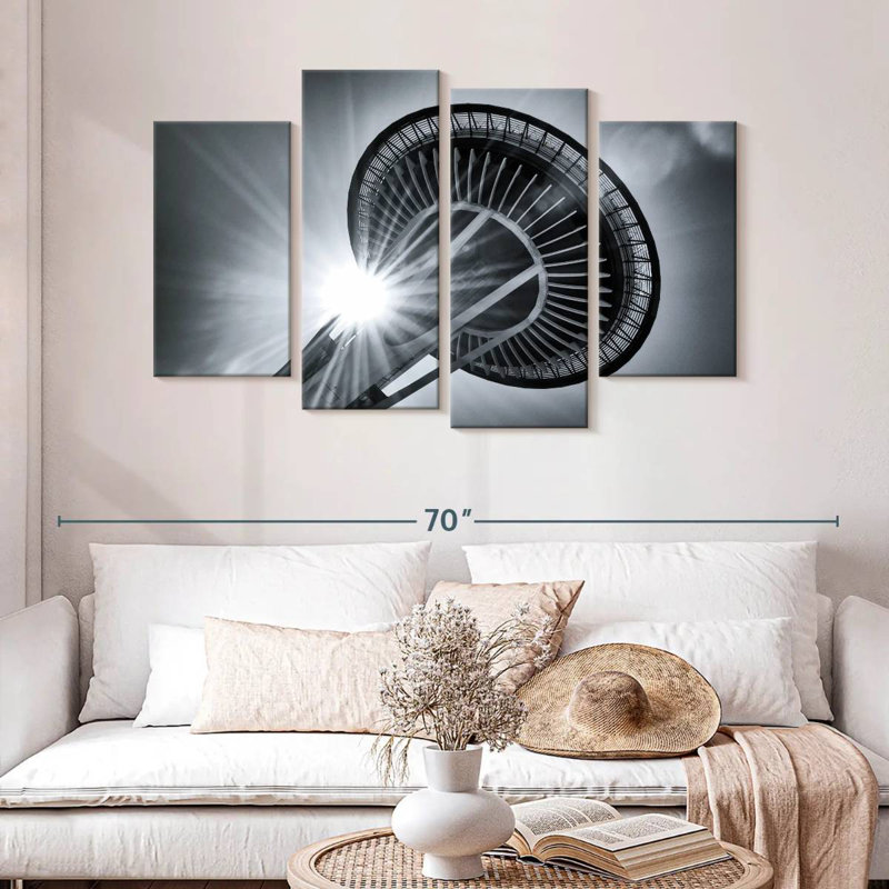 Lilie Space Needle Sunburst, 32" H x 52" W