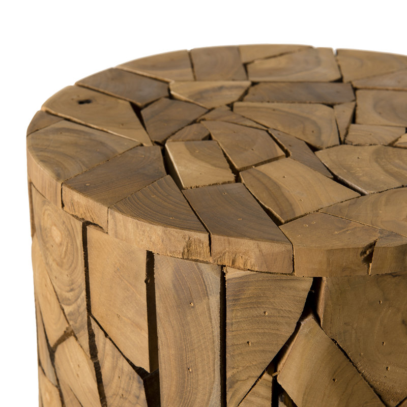 Sabastian Solid Wood Drum End Table
