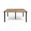 Table de salle à manger d'extérieur en bois d'acacia