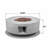 30" Round Propane Fire Pit Table with 50000 BTU and Rain Cover