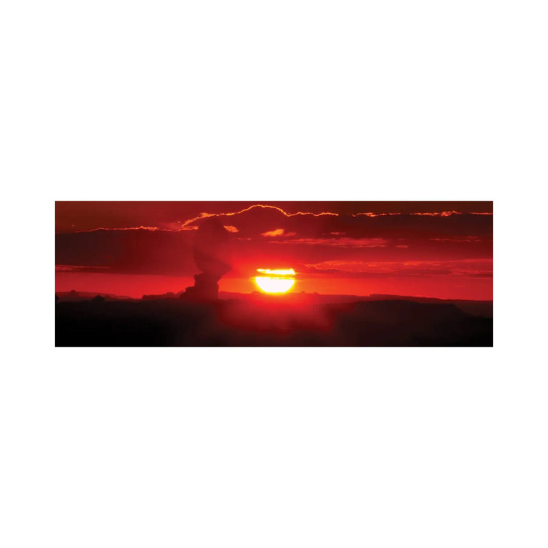 Mysterious Balanced Rock II 1 Piece Wrapped Canvas Panoramic Wall Art, 121.92 cm H x 40.64 cm W x 1.91 cm D