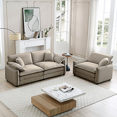 Modern 2/ Piece Sofa Set