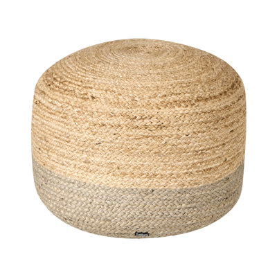 50.01cm Wide Round Solid Colour Ottoman