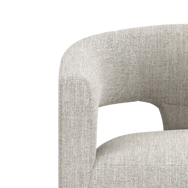 Lyons Upholstered Counter Height Stool, Oatmeal, Tissu ivoire